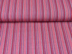 Mexiko Stoff schmale Streifen, rosa gelb rot