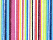 Mexiko Stoff schmale Streifen, gelb gr�n rosa bunt