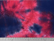 Jersey Batik, rot dunkelblau