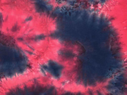 Jersey Batik, rot dunkelblau