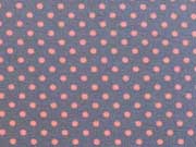 Jersey P�nktchen - orange auf dunkelgrau