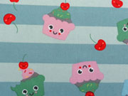 Baumwolle Cupcake Gesichter, mint