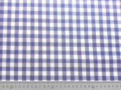 beschichtete BW Karo - mittelblau/weiss