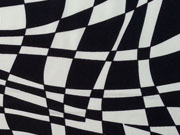 RESTST�CK 92 cm Viskose grafisches Muster - dunkelblau/wei�