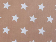 beschichtete BW Sterne 1,5 cm auf beige