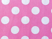 BW Punkte 2,2 cm - weiss auf pastellpink