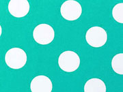 BW Punkte 2,2 cm - weiss auf aquamarin