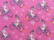 French Terry Susi und der Pudel, pink