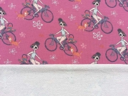 French Terry Susi und der Pudel, pink