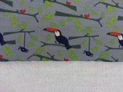 French Terry Tukan, mittelgrau