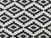 RESTST�CK 28 cm Jersey Mexican Look, schwarz graumelange