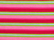 RESTST�CK 82 cm Jersey Streifen Multicolor, rosa pink hellgr�n