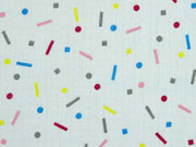 Musselin Double Gauze bunte Punkte Streusel, mint