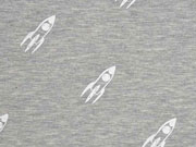 Jersey Rakete Glow in the Dark grau melange