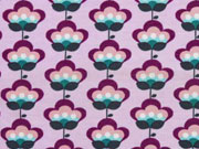 Jersey Retroblumen, lila flieder