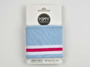 Fertigb�ndchen Streifen College Stil, wei� pink hellblau