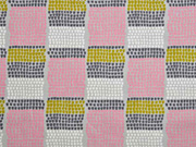 Canvas Farbbl�cke kleine Halbkreise, rosa hellgrau