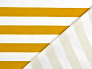 Sweat French Terry Streifen 2,4 cm, wei� currygelb