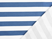 Sweat French Terry Streifen 2,4 cm, wei� jeansblau