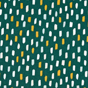 Baumwollstoff Pinselstriche,  ockergelb dunkelgr�n