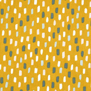 Baumwollstoff Pinselstriche, gr�n ockergelb