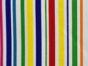 Canvas Stripes bunte Streifen auf weiss