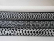 Jacquard Jersey Babette Zickzack - schwarz/wei�