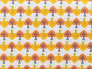 Popelin Sew me Up B�ume-gelb/orange/grau