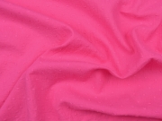 weicher Baumwollstoff Batist beflockt Punkte, hot pink