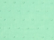 weicher Baumwollstoff Batist beflockt Punkte, mintgr�n