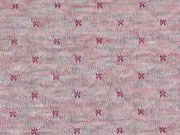 RESTST�CK 75 CM Gesteppter Jersey Doubleface, rosa