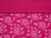 RESTST�CK 85 cm 3-Schicht Softshell Bl�ten & Bl�tter, Himbeerpink