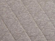 RESTST�CK 43 cm Steppjersey wattiert, hellbraun melange