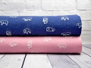 RESTST�CK 33 cm angerauter Sweat Eisb�ren, dunkelblau