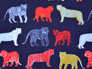Jersey bunte Tiger by Poppy, dunkelblau