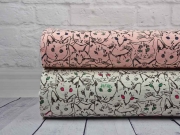 French Terry Katzen Gesichter, aprikot