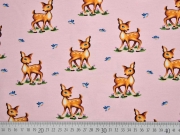 Jersey Panel 3 in 1 Rehe & Bl�mchen, rosa