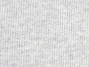 Rippenjersey, hellgrau melange