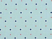 Baumwollstoff Punkte Bl�mchen, petrol mint