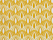 Baumwollstoff Zwiebelmuster, senfgelb