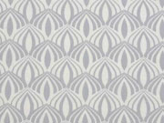 Baumwollstoff Zwiebelmuster, hellgrau