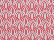 Baumwollstoff Zwiebelmuster, koralle