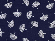 RESTST�CK 46 cm Double Gauze Musselin Bl�tter, dunkelblau