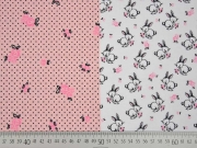 Jersey Bunny Love Panel 3 in 1, rosa