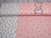 Jersey Bunny Love Panel 3 in 1, rosa