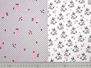 Jersey Hasen Bunny Love Panel 3 in 1, grau