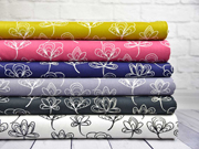 Canvas Gingko Bl�tter, himbeer sorbet