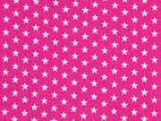 Baumwollstoff Mini Stars kleine Sterne, pink
