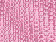 Baumwolle Wellen, altpink altrosa