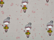 Jersey Fee m. Zauberstab Glitzer, grau